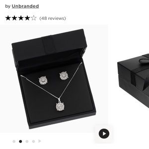 Diamond Earring and Necklace Set